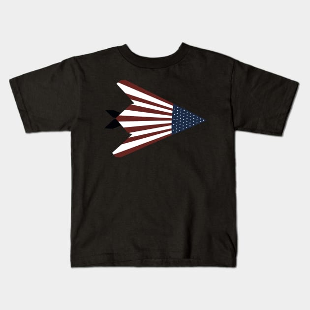 F117 Nighthawk USAF Kids T-Shirt by GregFromThePeg